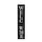 Glitzhome® 42" Wooden Black Welcome Porch Sign with Metal Planter